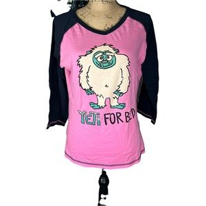 Lazy One “Yeti for Bed” Ladies Pajama Set XL